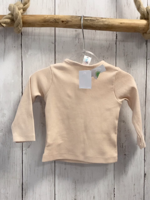 neu  Langarmshirt  Gr. 62  creme Rippen