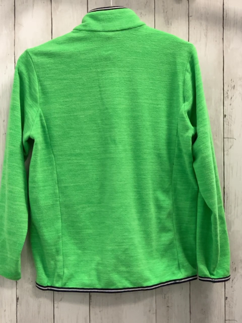 CMP Pullover  Gr. 164  grün Fleece schwarz grauer Streifenbund 