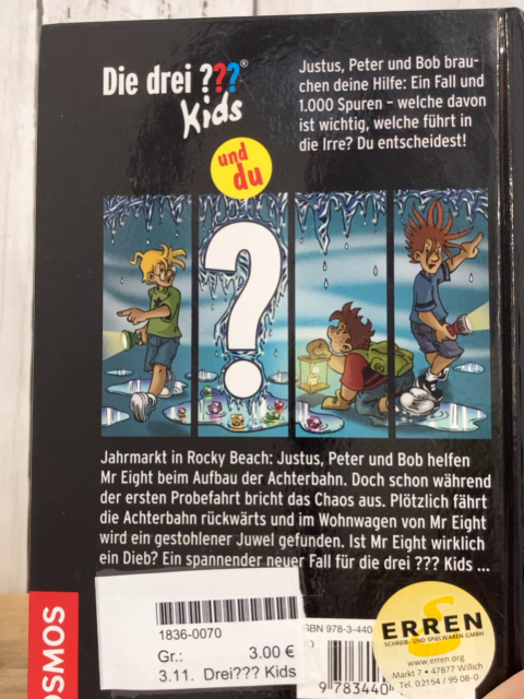 Drei??? Kids  Buch Die verhexte Achterbahn 