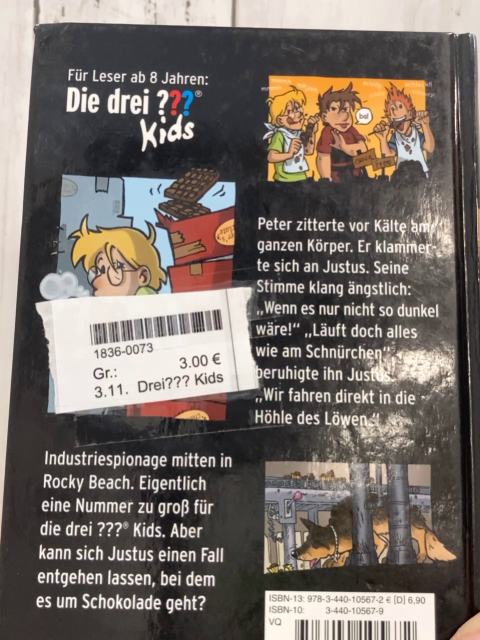 Drei??? Kids  Buch Die Schokofalle 
