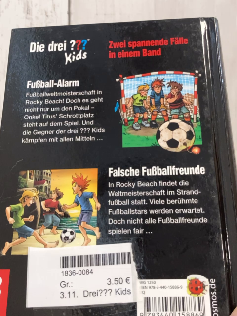 Drei??? Kids  Buch Fußballweltmeister 
