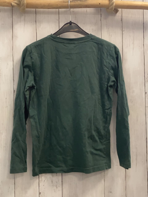 Review  Langarmshirt Gr. 140  grün Hund auf Mofa 