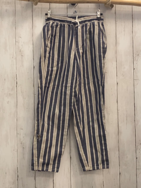 H&M  Hose  Gr. 140  blau weiße Streifen Gummizugbund mit weißer Kordel 