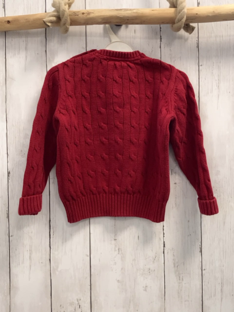Fagottino  Pullover  Gr. 92  rot Strick Zöpfe 