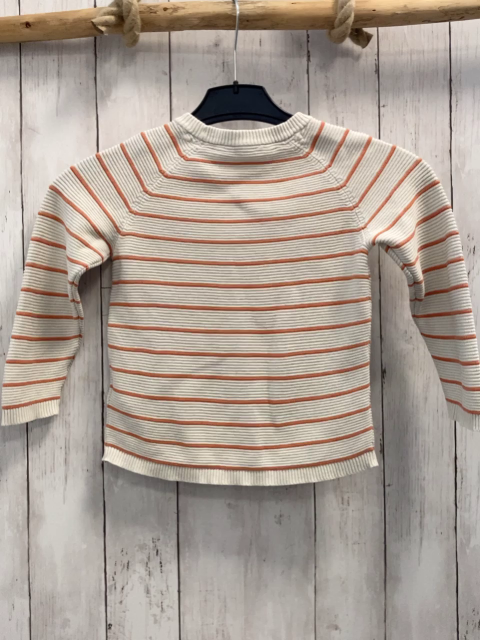 H&M Pullover  Gr. 98  weiß oragen Streifen Rippen 