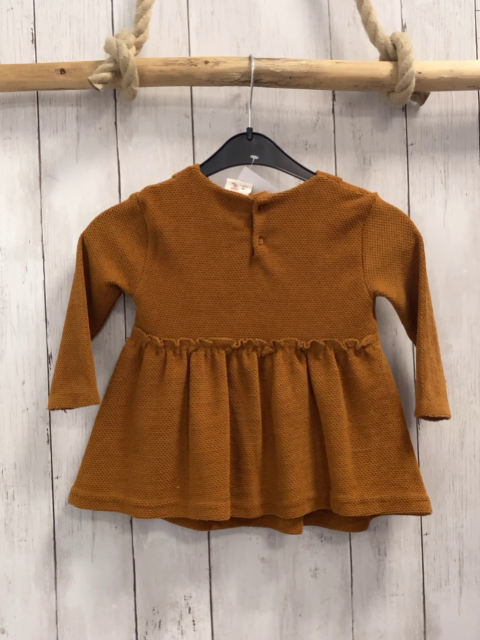 zara Kleid Gr. 86  ocker Struktur