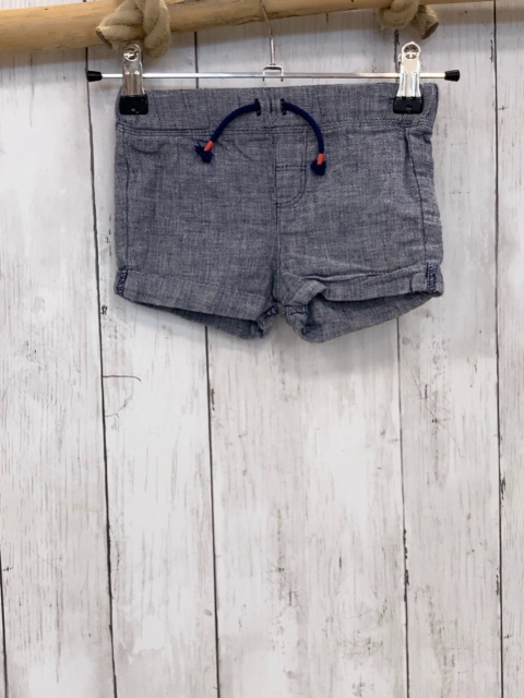 H&M  Shorts  Gr. 68  blau hellgrau meliert blaue Korde 