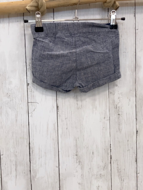 H&M  Shorts  Gr. 68  blau hellgrau meliert blaue Korde 