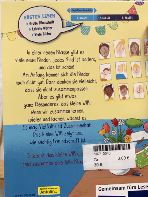 Buch Wir alle in unserer Klasse 
