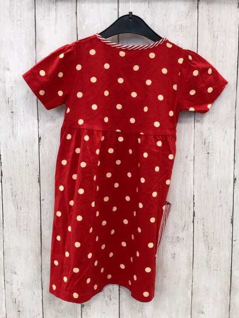 Alana Kleid Gr. 104  rot beige Punkte 