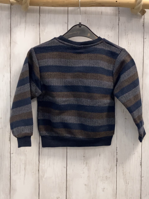 neu  Pullover  Gr. 92  blau braun hellgraue Streifen 