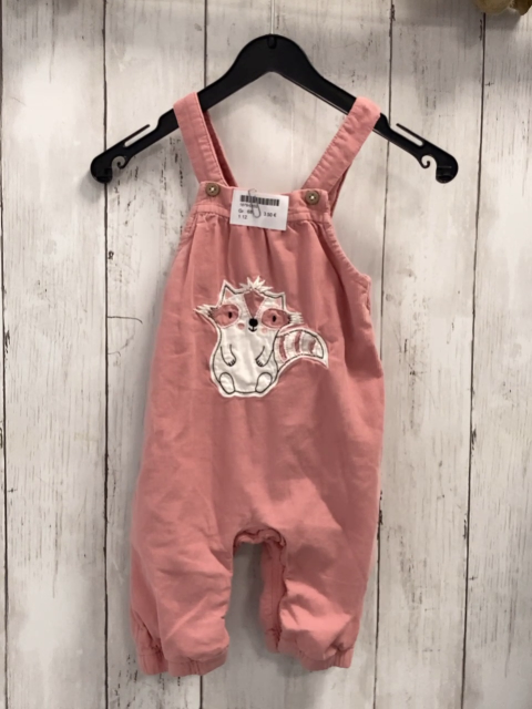   Latzhose  Gr. 68  rosa Kord Waschbär 