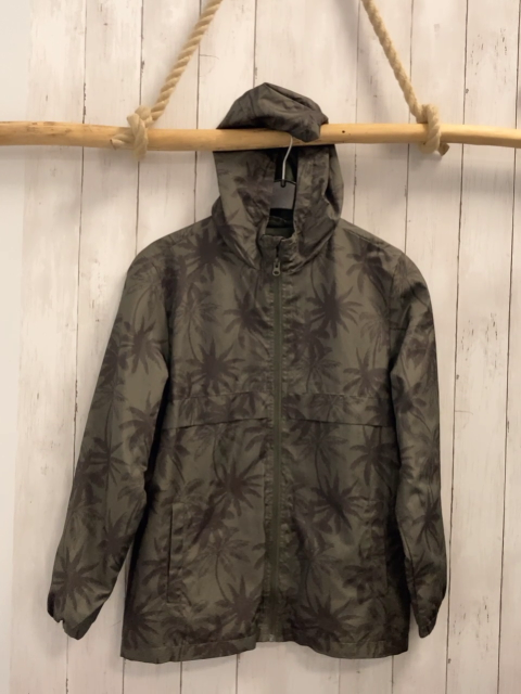 Mango Jacke  Gr. 164  oliv braune Palmen 