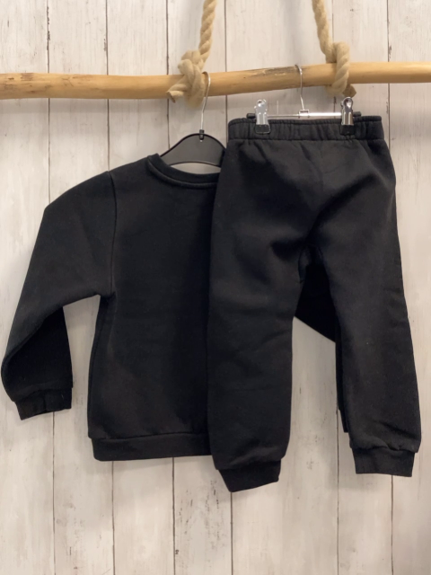 2tlg Pum Jogginganzug  Gr. 104  schwarz Schrift + Puma  mit leoprint 