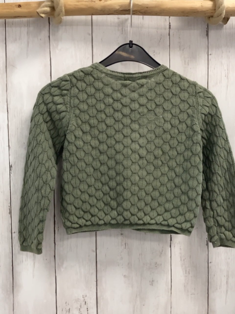 H&M  Strickjacke  Gr. 98  kiwi Wabenmuster 