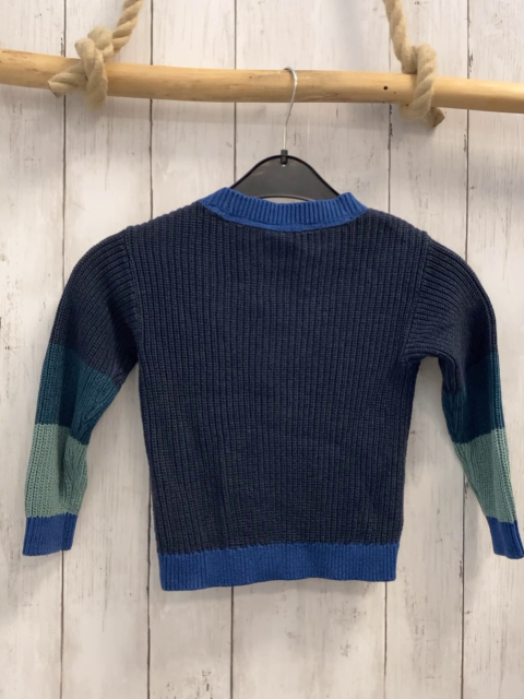 S´ Oliver  Strickjacke  Gr. 92  blau petrol mint marineblaue Streifen