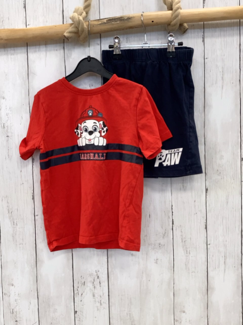 2tlg  T-Shirt + Shorts  Gr. 98  rot blau Paw Patrol 