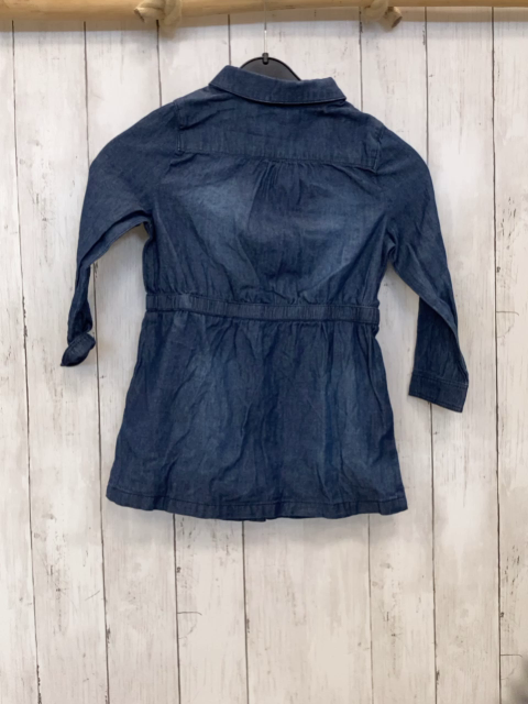 neu Vertbaudet  Kleid  Gr. 104  blau Jeans 