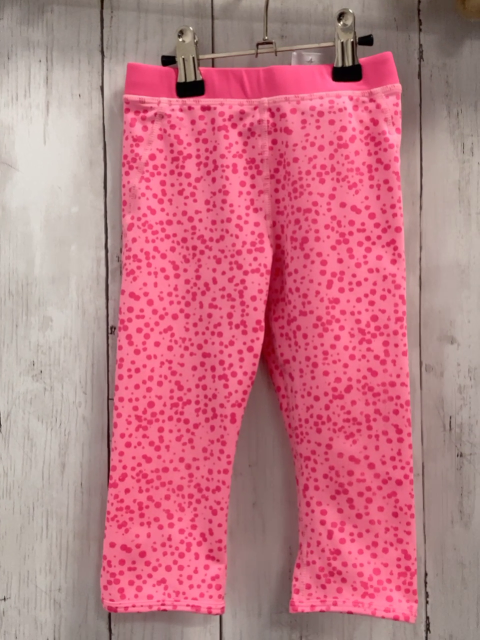 H&M  Leggings  Gr. 98  rosa pink Punkte + Bund 