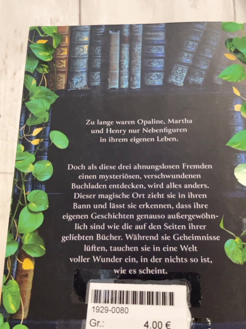   Taschenbuch Der verschwundene Buchladen 