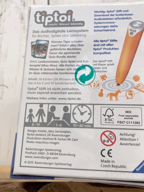 neu Tip Toi  Spiel  Wissen & Quizzen Gefährliche Raubtiere 