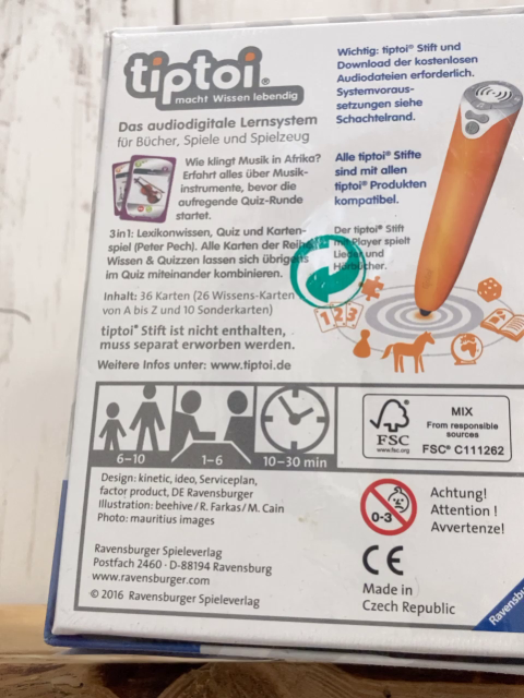 neu Tip Toi  Spiel  Wissen & Quizzen Die Musikinstrumente 