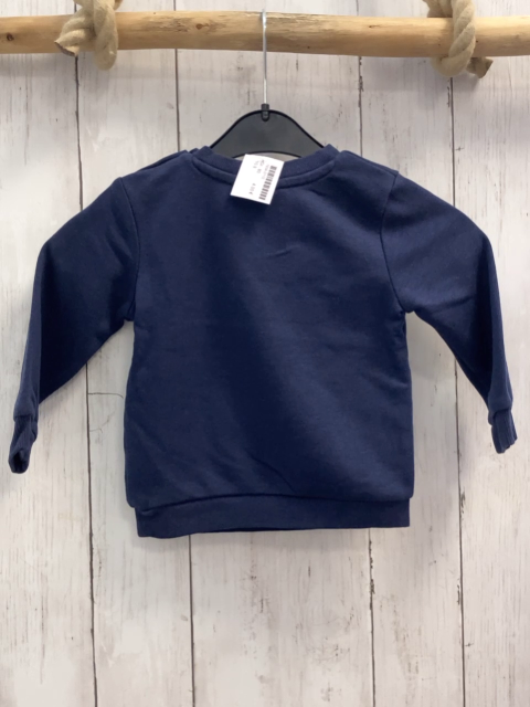  Pullover  Gr. 80  blau Pferd 