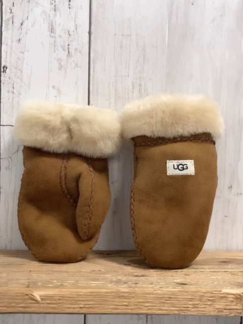 UGG Handschuhe Gr. 4/6 Jahre braun Leder