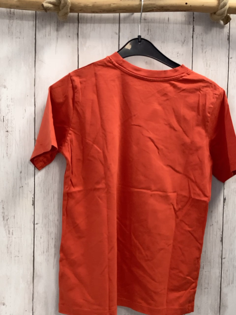 H&M T-Shirt  Gr. 134/140  hellrot Schrift 