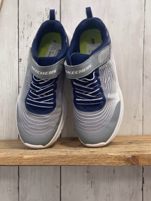 Skechers  Schuhe  Gr. 34  grau weiß blauer Bund 