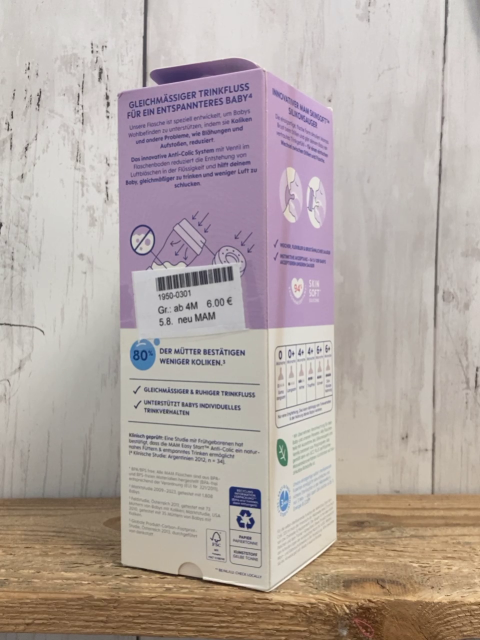 neu MAM Babyflasche  Gr. ab 4M  320 ml im Karton