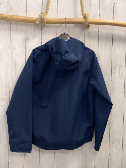 Decathlon  Jacke  Gr. 152  blau Kapuze hellblau orange Reißverschlüsse 