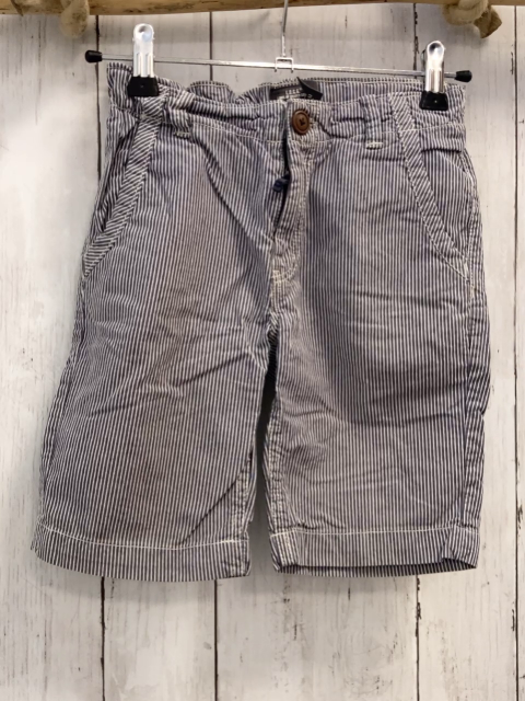 H&M  Shorts  Gr. 110  grau weiße Streifen Bund verstellbar 