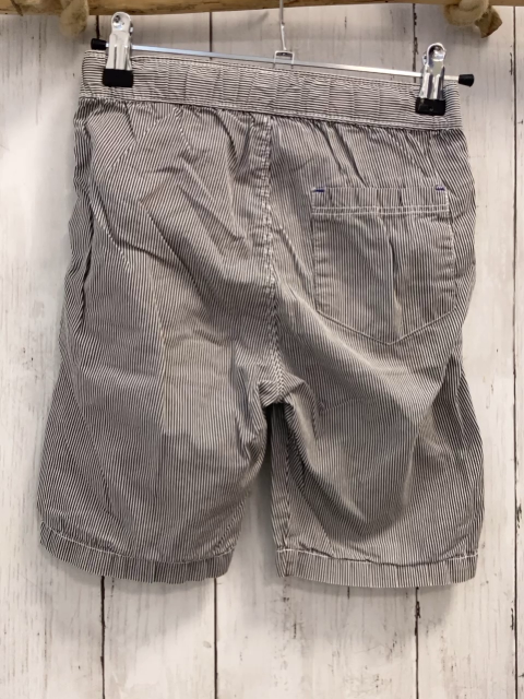 H&M  Shorts  Gr. 128  grau hellgraue Streifen weiße Kordel 