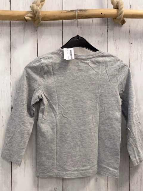  Langarmshirt  Gr. 122  grau Pailettenbild 
