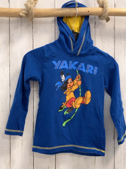   Langarmshirt  Gr. 116  blau Kapuze Yakari gelbe Nähte 