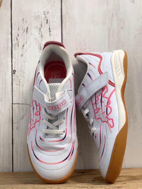 Kappa  Schuhe  Gr. 30  weiß hellrote Streifen + Label 