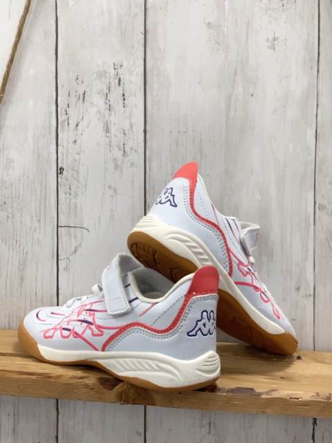 Kappa  Schuhe  Gr. 30  weiß rote Streifen + Label 