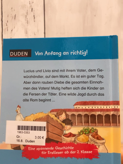 Duden Buch Verfolgungsjagd im alten Rom 