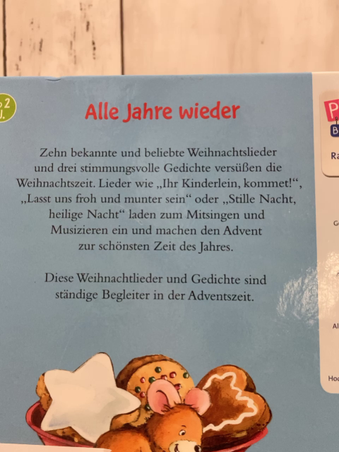   Pappbuch Meine schönsten Weihnahtslieder und Gedichte 