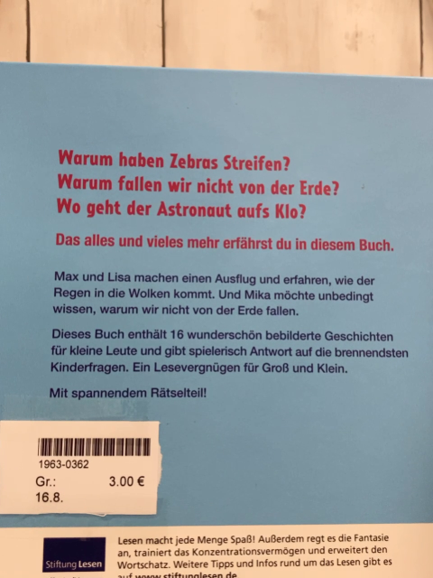   Buch Warum haben Zebras Streifen? 