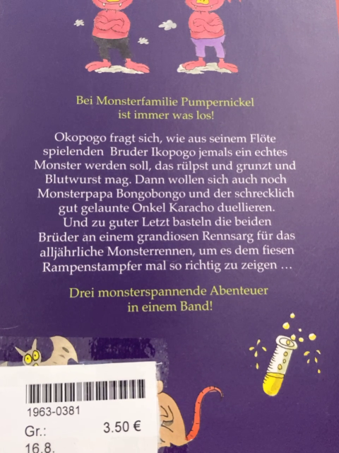  Buch Die Pumpernickels Alle monsterstarken Geschichten 