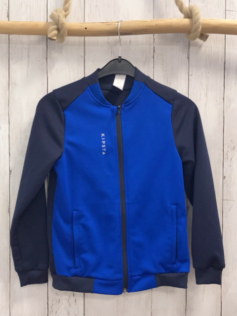 Decathlon  Joggingjacke  Gr. 116  blau dunkelblau 