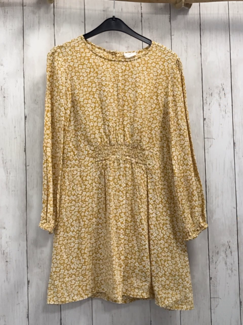 Mango Kleid  Gr. 140  mais weiße Blumen