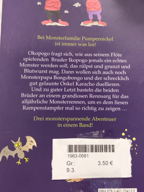   Buch Die Pumpernickels Alle monsterstarken Geschichten 