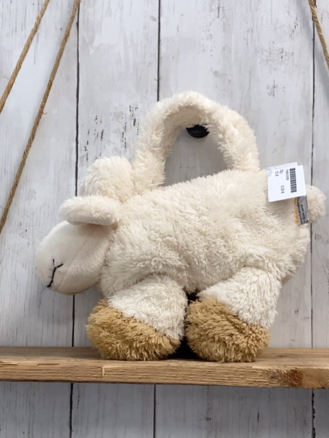   Tasche beige Plüsch Schaf 
