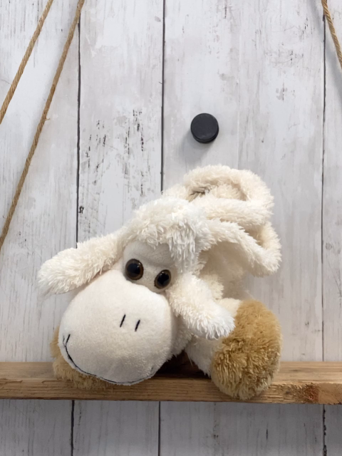   Tasche beige Plüsch Schaf 