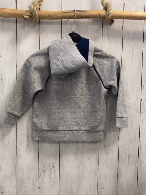 Okaidi  Sweatjacke  Gr. 104  grau Kapuze blauer bund 