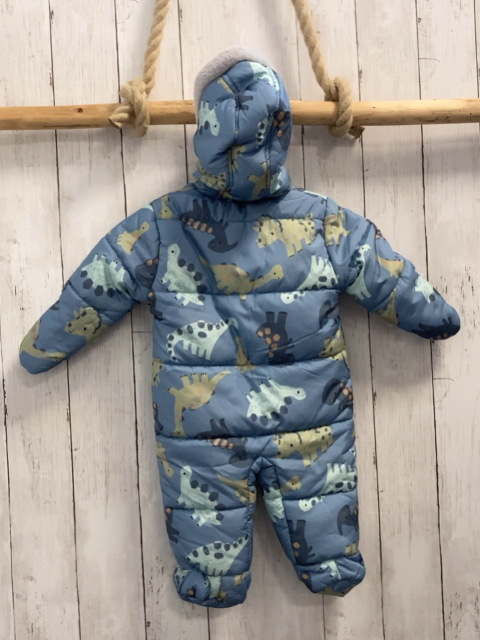 nutmeg Winteroverall Gr. 68  hellblau Dinos Plüschbund