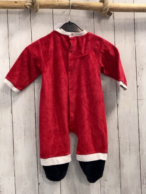  Strampler Gr. 74  rot schwarz weiß Weihnachtsmann Nicky
